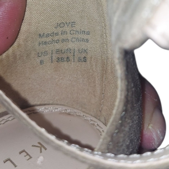 Kelly & Katie Women's Tan Ankle Strap Pointed Toe Faux Suede Block Heels - Picture 4 of 6